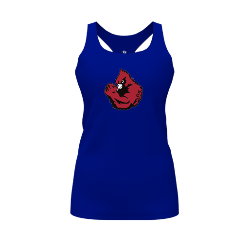 [FT0TRBRY-FYS-LOGO1] Decker Racerback Tank Top (Female Youth S, Royal, Logo 1)