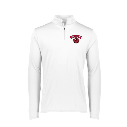 [FTLQFLWH-FAXS-LOGO2] Decker Women's Flex-Lite 1/4 Zip Shirt (Female Adult XS, White, Logo 2)