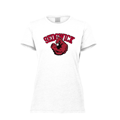 [FTSCUBWH-FAXS-LOGO2] Decker Women's Tri-Blend T-Shirt - Short Sleeve (Female Adult XS, White, Logo 2)