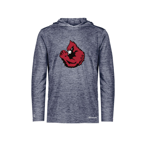 [FOLHCGNV-YS-LOGO1] Decker Youth Charge Hoodie (Youth S, Navy, Logo 1)