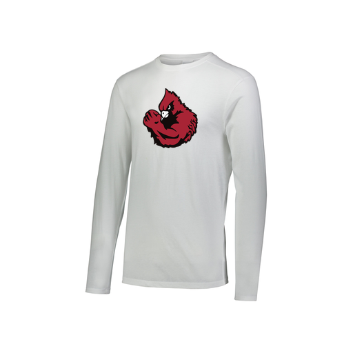 [FTLCUBWH-YS-LOGO1] Decker Youth Tri-Blend T-Shirt - Long Sleeve (Youth S, White, Logo 1)